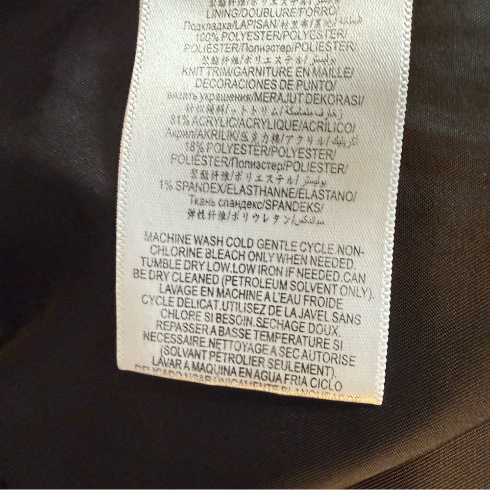 BCBGeneration Black Varsity Jacket with Floral Embroidery, Large, UGC - Picture 12 of 12